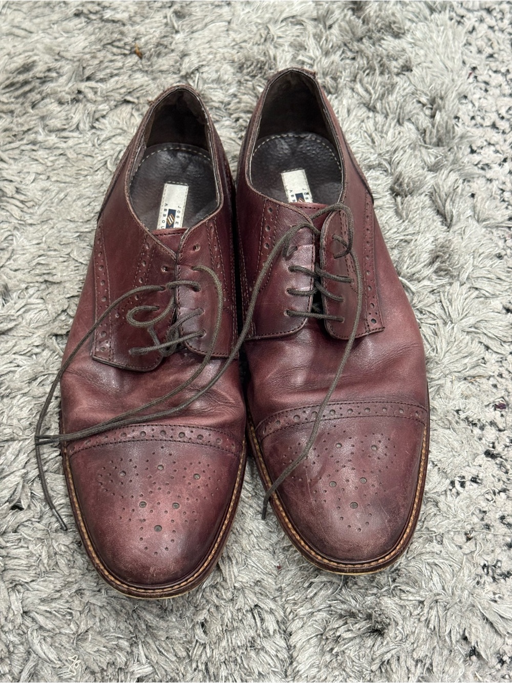 Joseph Abboud Cap Toe Leather Dress Oxfords 11M